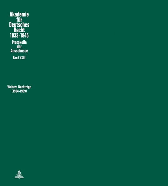 Produktbild: Weitere Nachtr&auml;ge (1934 &ndash; 1939)
