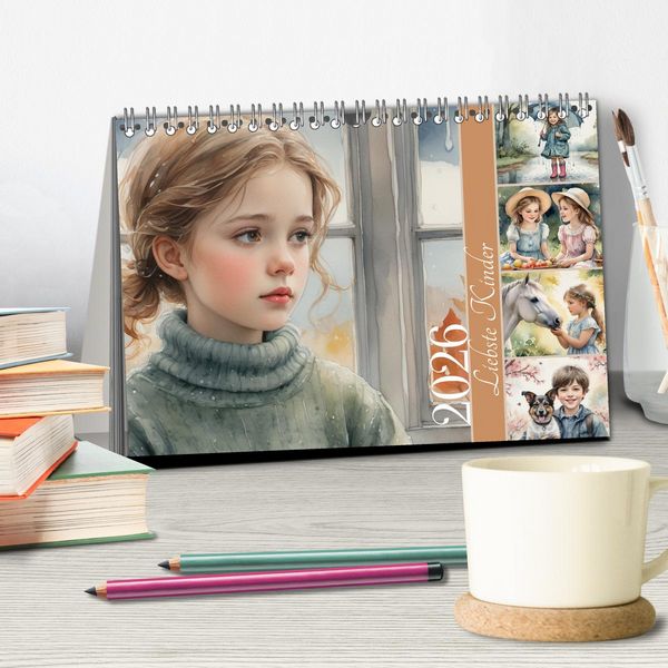 Produktbild: Liebste Kinder (Tischkalender 2026 DIN A5 quer), CALVENDO Monatskalender