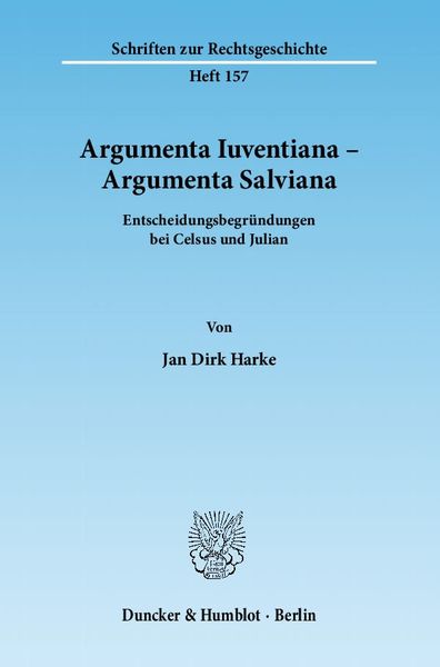 Produktbild: Argumenta Iuventiana &ndash; Argumenta Salviana.