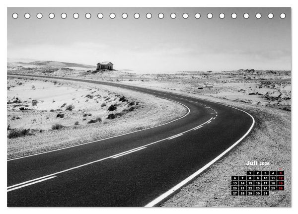 Produktbild: Namibia schwarzwei&szlig; (Tischkalender 2026 DIN A5 quer), CALVENDO Monatskalender