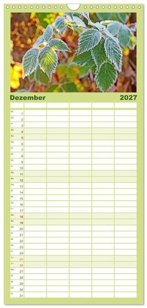 Produktbild: Familienplaner 2027 - Meine kleine Auszeit mit 5 Spalten (Wandkalender, 21 x 45 cm) CALVENDO