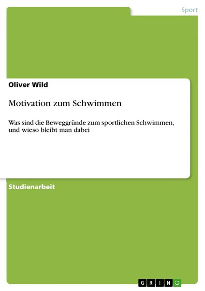 Produktbild: Motivation zum Schwimmen