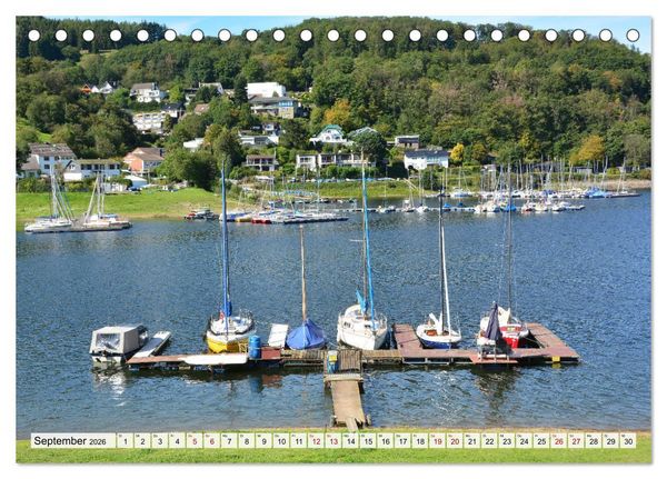 Produktbild: Rurberg und Woffelsbach - Leben wo andere Urlaub machen, in der Eifel (Tischkalender 2026 DIN A5 quer), CALVENDO Monatskalender