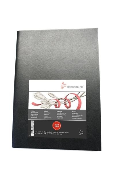 Produktbild: Hahnem&uuml;hle Papier Sketch Booklet Black, DIN A 5, 140 g/m&sup2;