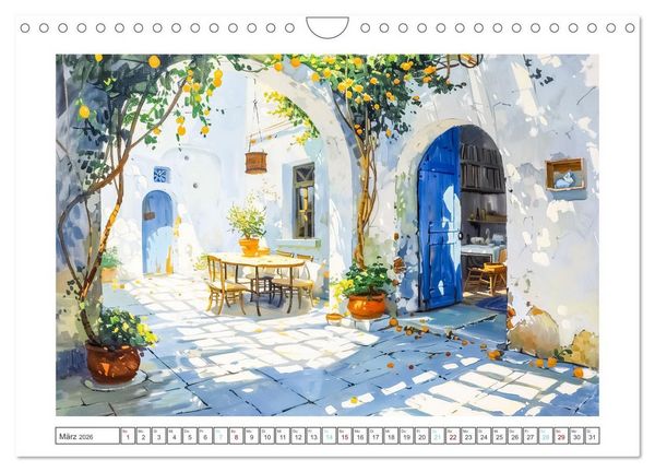 Produktbild: Mediterrane Landschaften (Wandkalender 2026 DIN A4 quer), CALVENDO Monatskalender