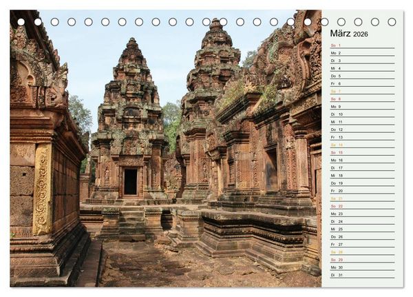 Produktbild: Asien - Thailand und Kambodscha (Tischkalender 2026 DIN A5 quer), CALVENDO Monatskalender