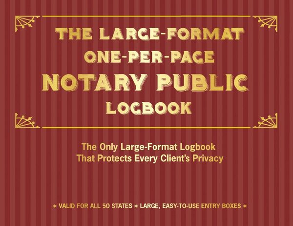 Produktbild: The Large-Format One-Per-Page Notary Public Logbook