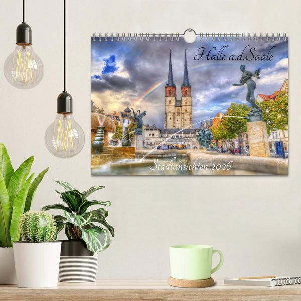 Produktbild: Halle an der Saale - Stadtansichten (Wandkalender 2026 DIN A4 quer), CALVENDO Monatskalender