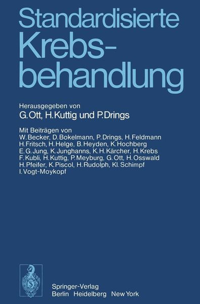 Produktbild: Standardisierte Krebsbehandlung