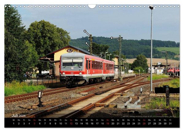Produktbild: Eisenbahn in Mitteldeutschland (Wandkalender 2026 DIN A3 quer), CALVENDO Monatskalender