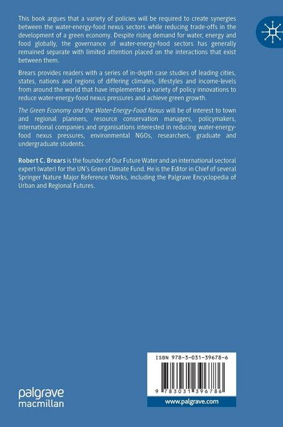 Produktbild: The Green Economy and the Water-Energy-Food Nexus