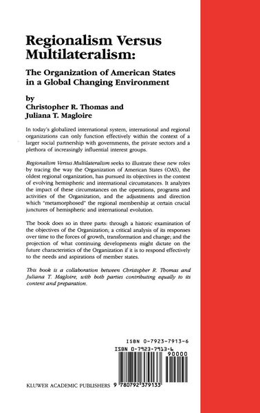 Produktbild: Regionalism Versus Multilateralism