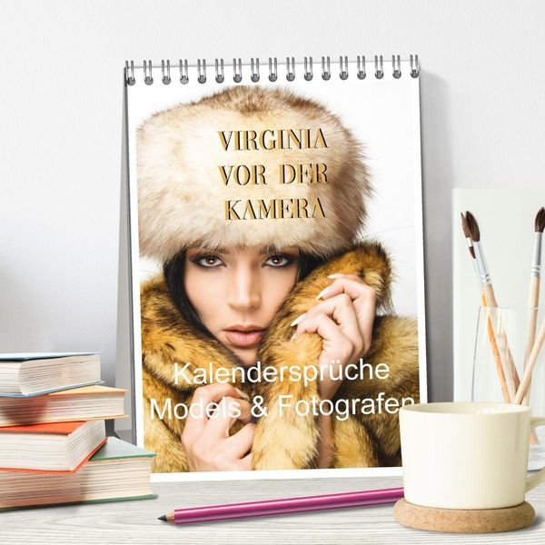 Produktbild: Virginia vor der Kamera (Tischkalender 2027 DIN A5 hoch), CALVENDO Monatskalender