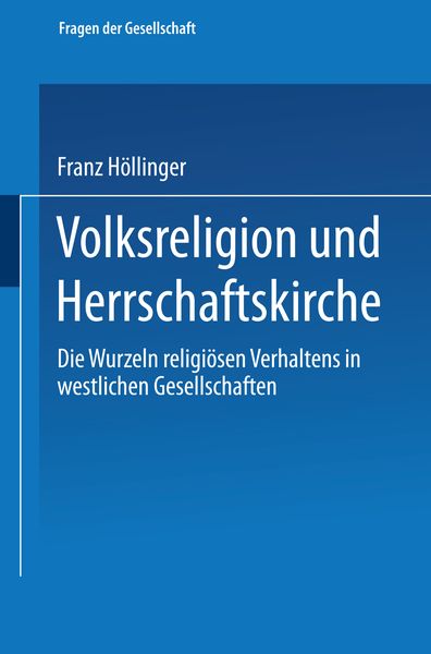 Produktbild: Volksreligion und Herrschaftskirche