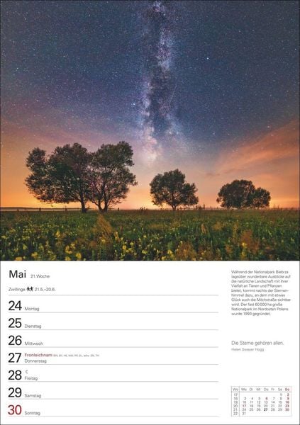 Produktbild: Wunder der Natur Wochenplaner 2027 - 53 faszinierende Fotografien