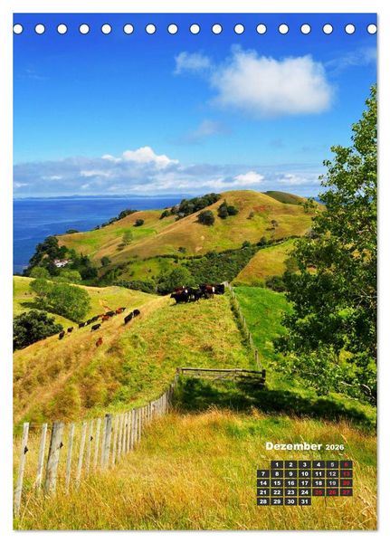 Produktbild: Reise durch Neuseeland (Tischkalender 2026 DIN A5 hoch), CALVENDO Monatskalender