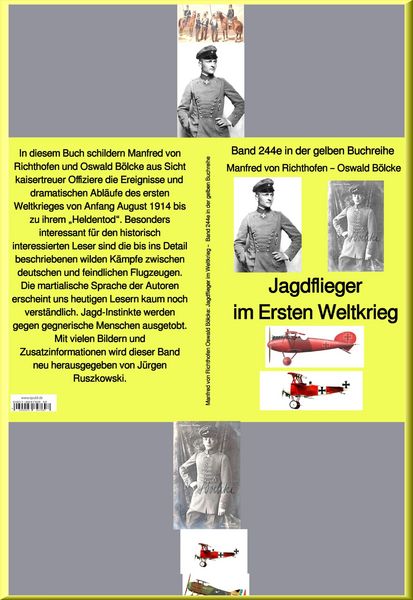Produktbild: Jagdflieger im Ersten Weltkrieg - Band 244 in der gelben Buchreihe - bei J&uuml;rgen Ruszkowski