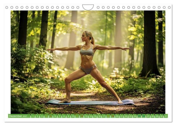 Produktbild: Yoga im Wald (Wandkalender 2027 DIN A4 quer), CALVENDO Monatskalender