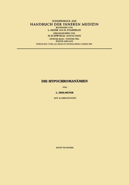 Produktbild: Die Hypochroman&auml;mien