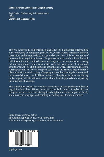 Produktbild: Universals of Language Today