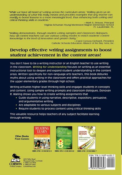 Produktbild: Writing for Understanding