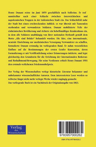 Produktbild: Eine Erinnerung an Solferino