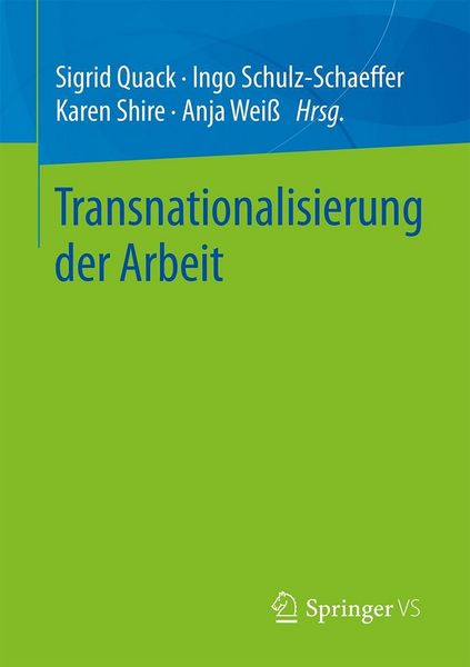 Produktbild: Transnationalisierung der Arbeit