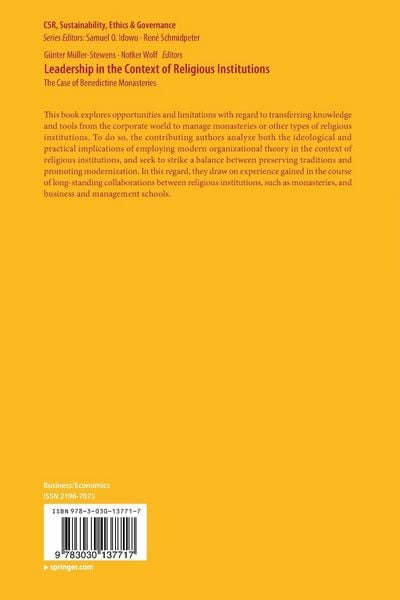 Produktbild: Leadership in the Context of Religious Institutions