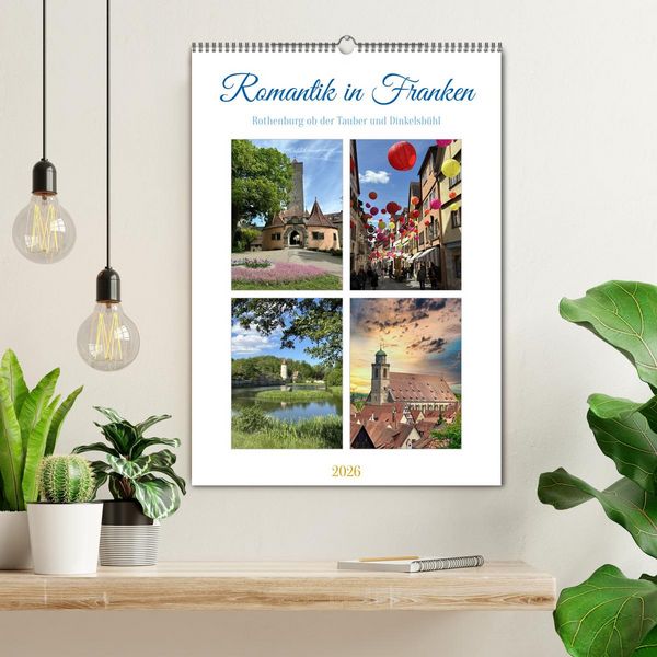 Produktbild: Romantik in Franken (Wandkalender 2026 DIN A2 hoch), CALVENDO Monatskalender