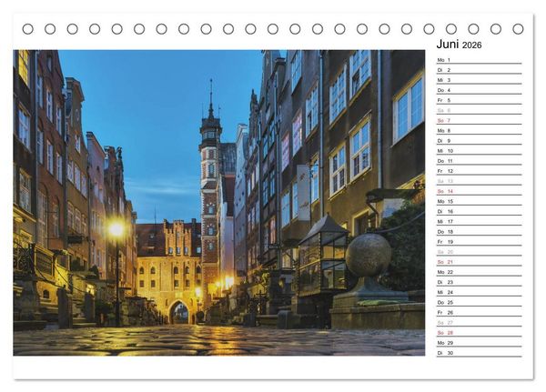 Produktbild: Danzig - Zeit f&uuml;r Entdeckungen (Tischkalender 2026 DIN A5 quer), CALVENDO Monatskalender