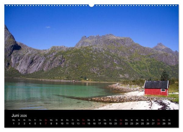 Produktbild: Lofoten - Norwegens magische Inseln (hochwertiger Premium Wandkalender 2026 DIN A2 quer), Kunstdruck in Hochglanz