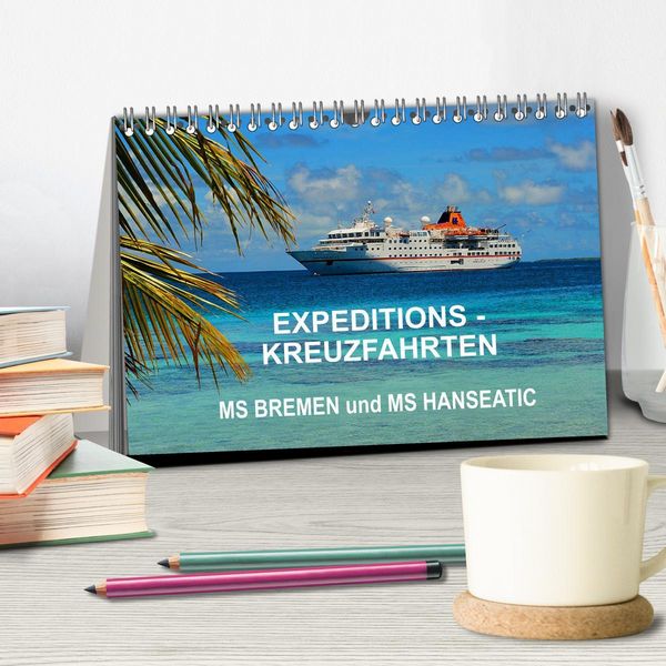 Produktbild: Expeditions-Kreuzfahrten MS BREMEN und MS HANSEATIC (Tischkalender 2026 DIN A5 quer), CALVENDO Monatskalender