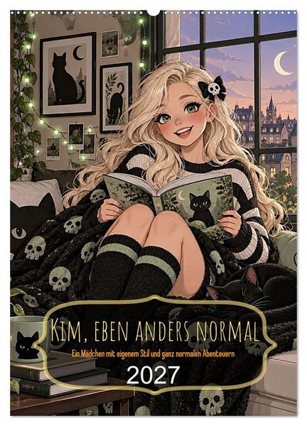 Produktbild: Kim, eben anders normal (Wandkalender 2027 DIN A2 hoch), CALVENDO Monatskalender
