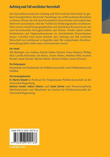 Produktbild: Aufstieg und Fall westlicher Herrschaft