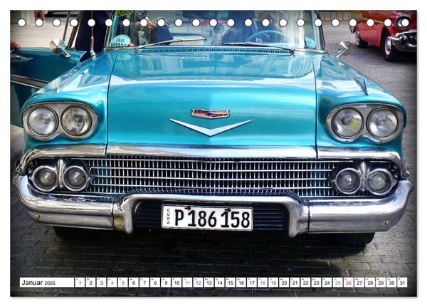 Produktbild: Impala '58 - Ein Chevy der Extraklasse (Tischkalender 2025 DIN A5 quer), CALVENDO Monatskalender