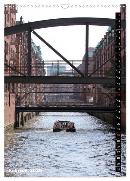 Produktbild: HAMBURG - Ansichten (Wandkalender 2026 DIN A3 hoch), CALVENDO Monatskalender