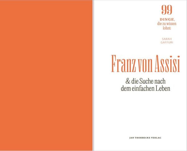 Produktbild: Franz von Assisi und die Suche nach dem einfachen Leben