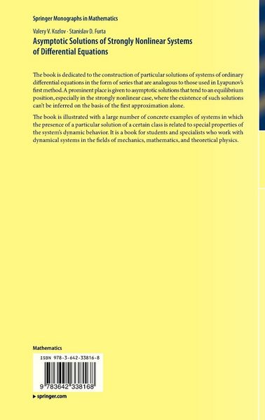 Produktbild: Asymptotic Solutions of Strongly Nonlinear Systems of Differential Equations