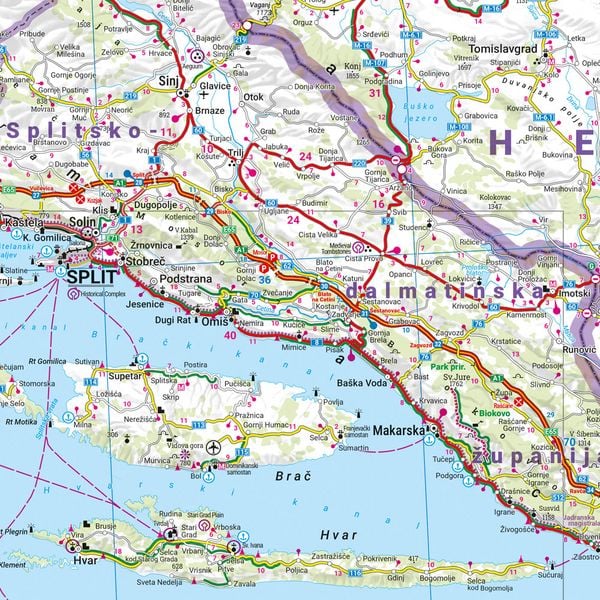 Produktbild: freytag & berndt Stra&szlig;enkarte Kroatien 1:500.000