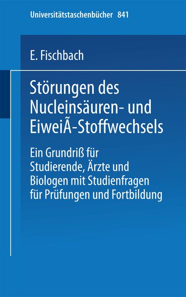 Produktbild: St&ouml;rungen des Nucleins&auml;uren- und Eiwei&szlig;-Stoffwechsels