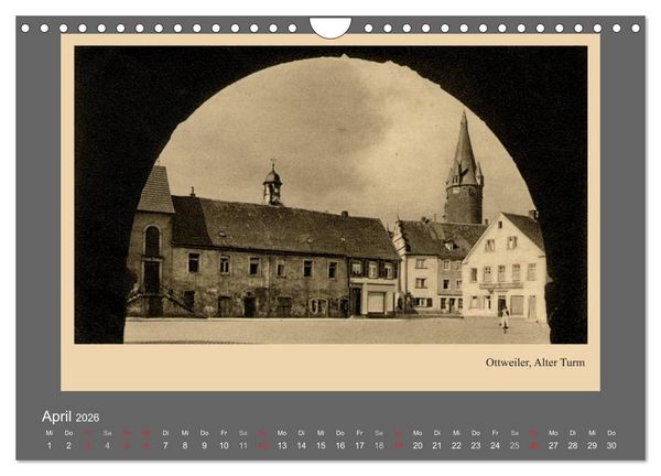 Produktbild: Saarland - vunn domols (frieher), Landkreis Neunkirchen (Wandkalender 2026 DIN A4 quer), CALVENDO Monatskalender