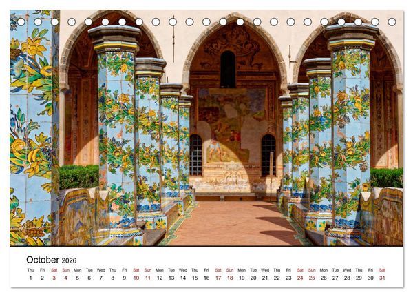 Produktbild: Gulf of Naples - Highlights (Desk Calendar 2026 DIN A5 landscape), CALVENDO 12 Month DeskCalendar