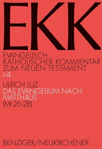 Produktbild: Das Evangelium nach Matth&auml;us, EKK I/4