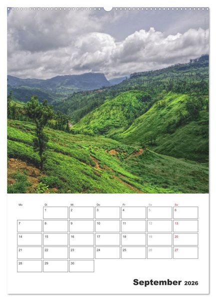 Produktbild: Sri Lanka 2026 - Exotisches Paradies - Jahresplaner (hochwertiger Premium Wandkalender 2026 DIN A2 hoch), Kunstdruck in Hochglanz