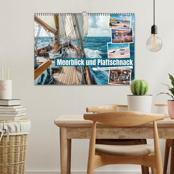Produktbild: Meerblick und Plattschnack (Wandkalender 2026 DIN A3 quer), CALVENDO Monatskalender