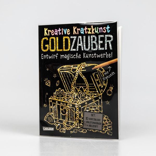 Produktbild: Kratzbilder f&uuml;r Kinder: Kreative Kratzkunst: Goldzauber