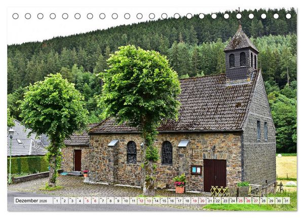 Produktbild: Kirchen und Kapellen rund um Simmerath (Tischkalender 2026 DIN A5 quer), CALVENDO Monatskalender