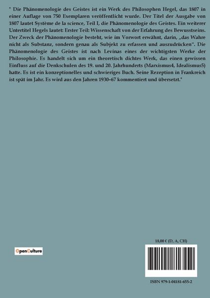 Produktbild: Phaenomenologie des geistes