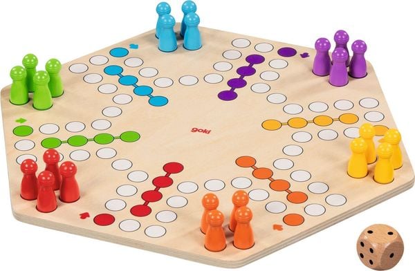 Produktbild: Ludo f&uuml;r bis zu 6 Spieler, beidseitig bedruckt