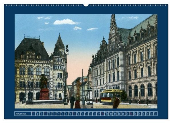 Produktbild: Historisches Bremen an der Weser von 1888 bis 1918 (hochwertiger Premium Wandkalender 2026 DIN A2 quer), Kunstdruck in Hochglanz